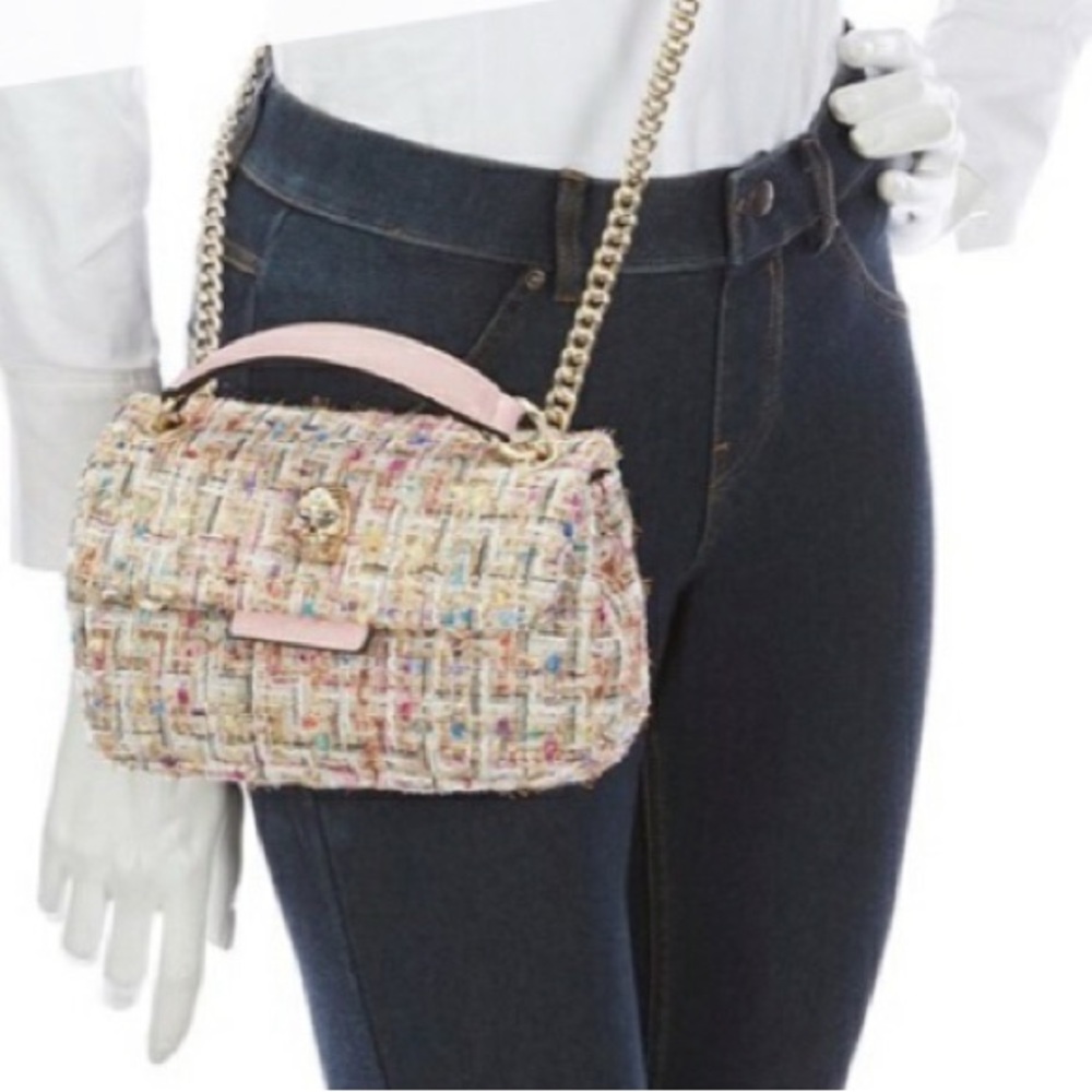 Betsey Johnson Tweed Crossbody purse